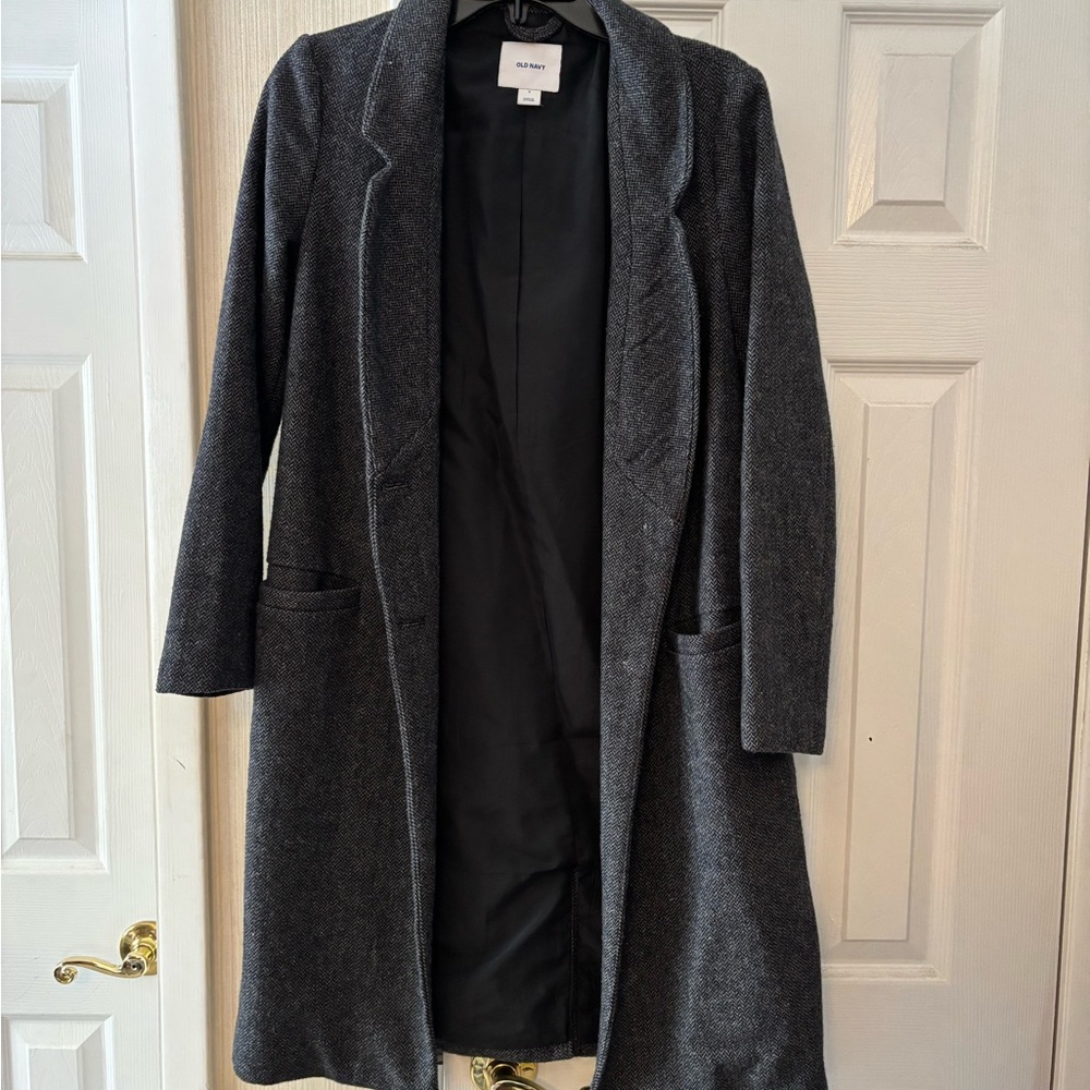 Old Navy Charcoal Trench Coat